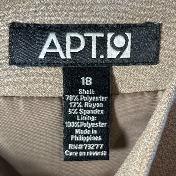 Apt. 9 Women's Taupe Pencil Skirt - Picture 3 of 3